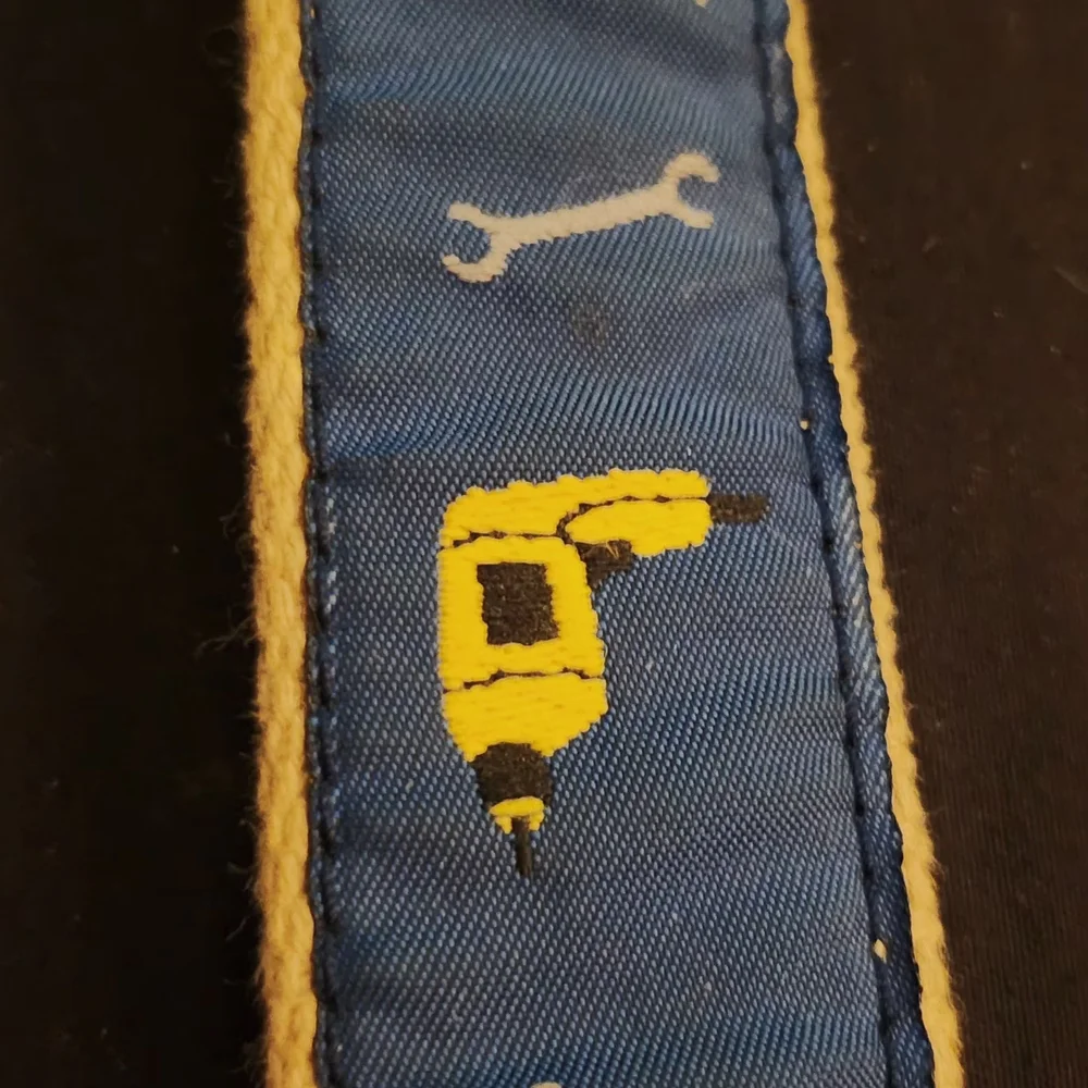 Tool-Themed Blue and Brown Kids Belt